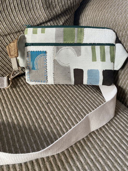 Multi color Fanny/ cross body purse