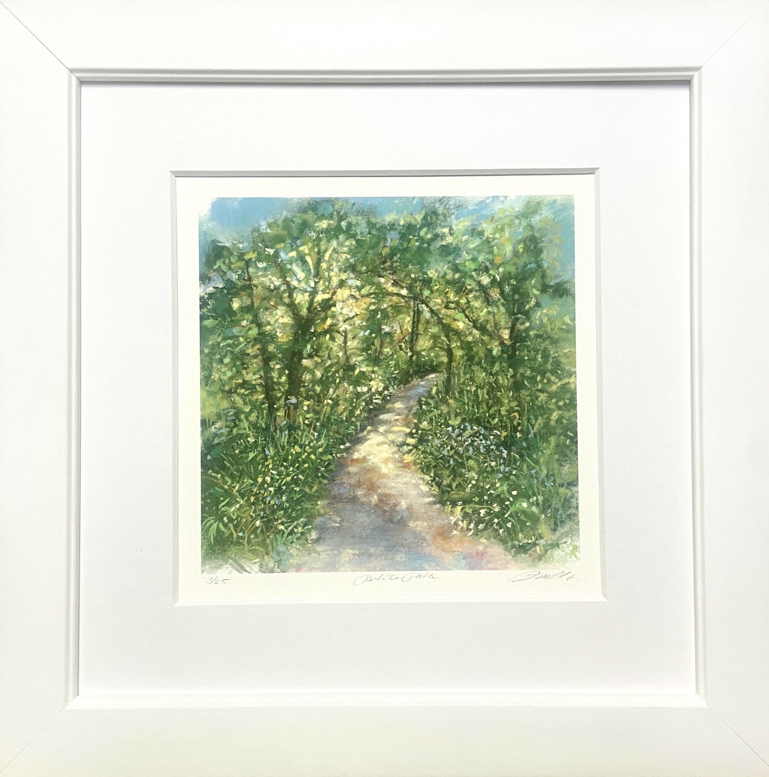 Petite Path, framed in white