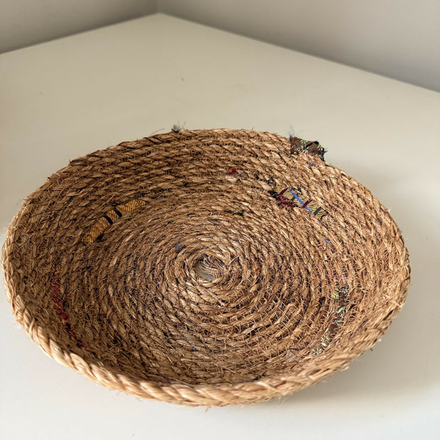 Coir and silk rope vessel