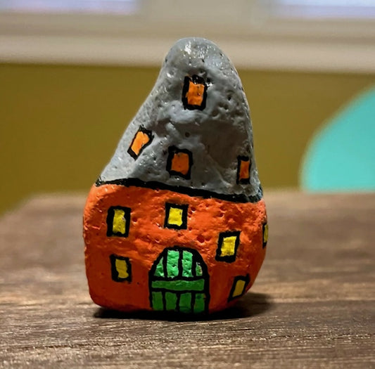 Gnome Home, medium: Orange and Gray