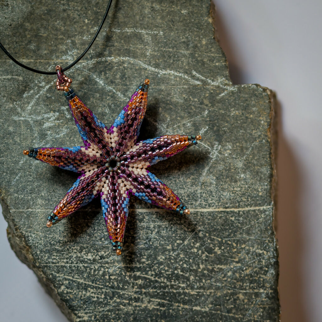 Coppery Starfish Pendant