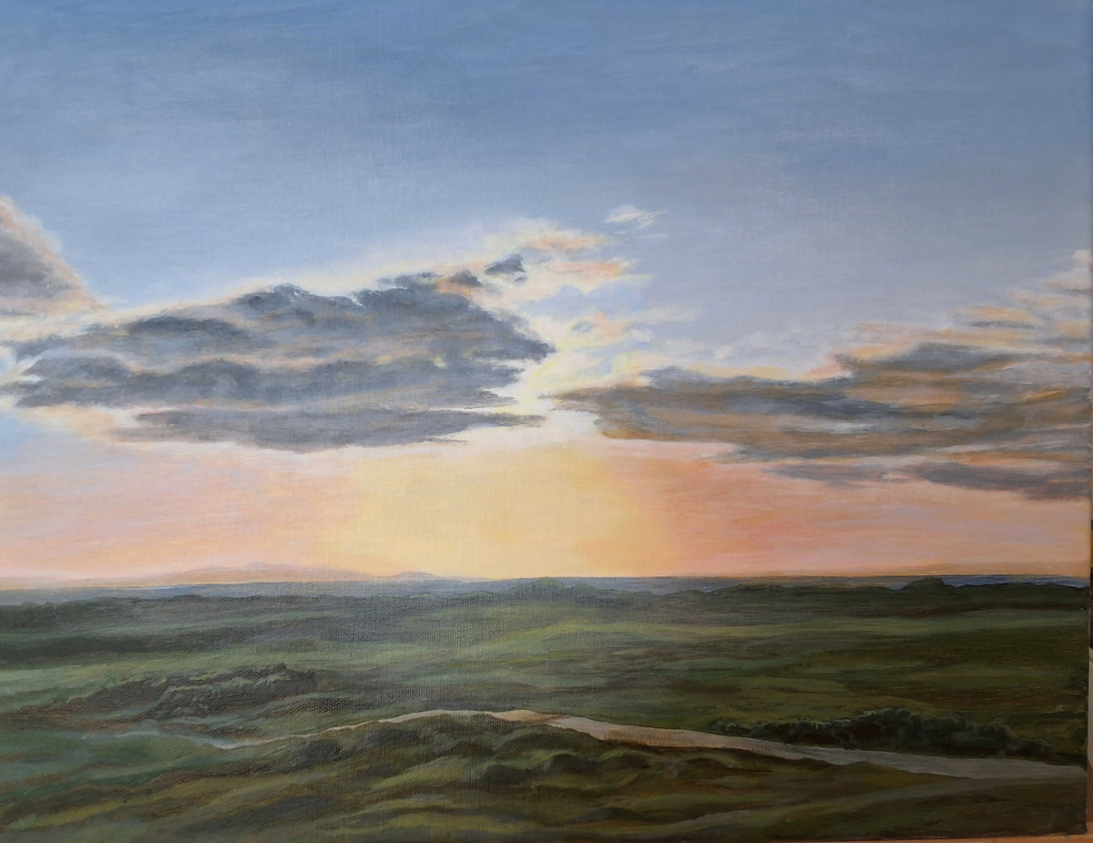 Sunset over Prestwick GC