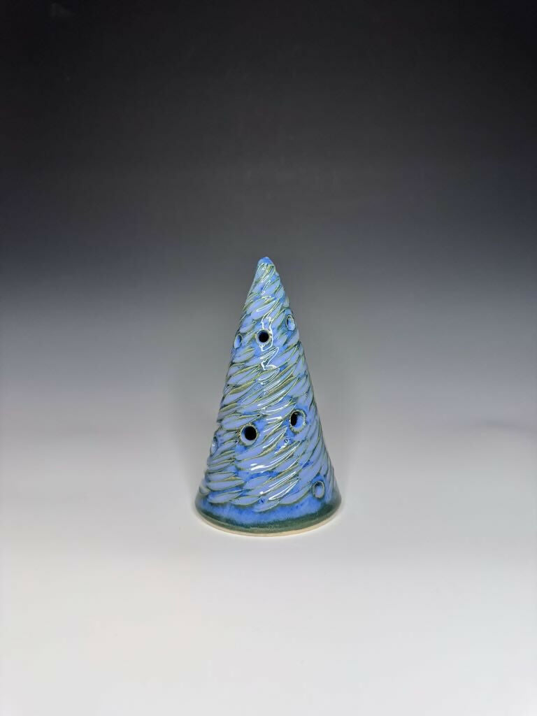 Blue Xmas Tree Luminary 2