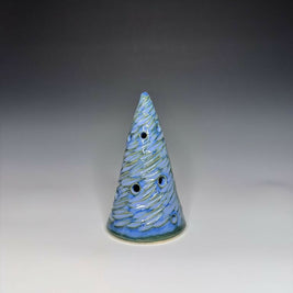 Blue Xmas Tree Luminary 2