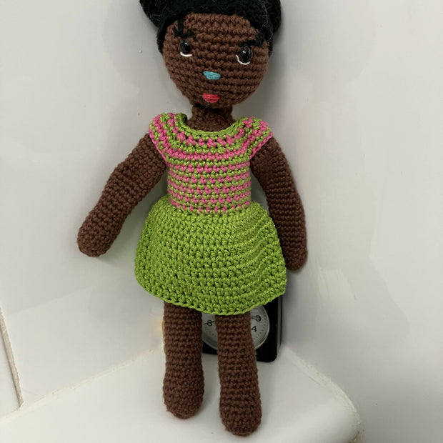 Koko, in a summer dress
