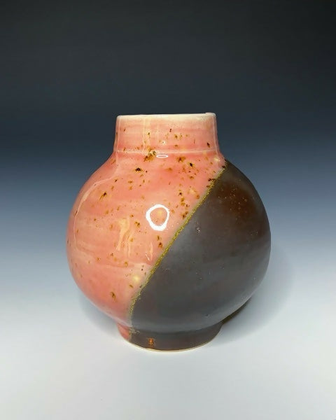 Two Toned Moon Jar Bud Vase
