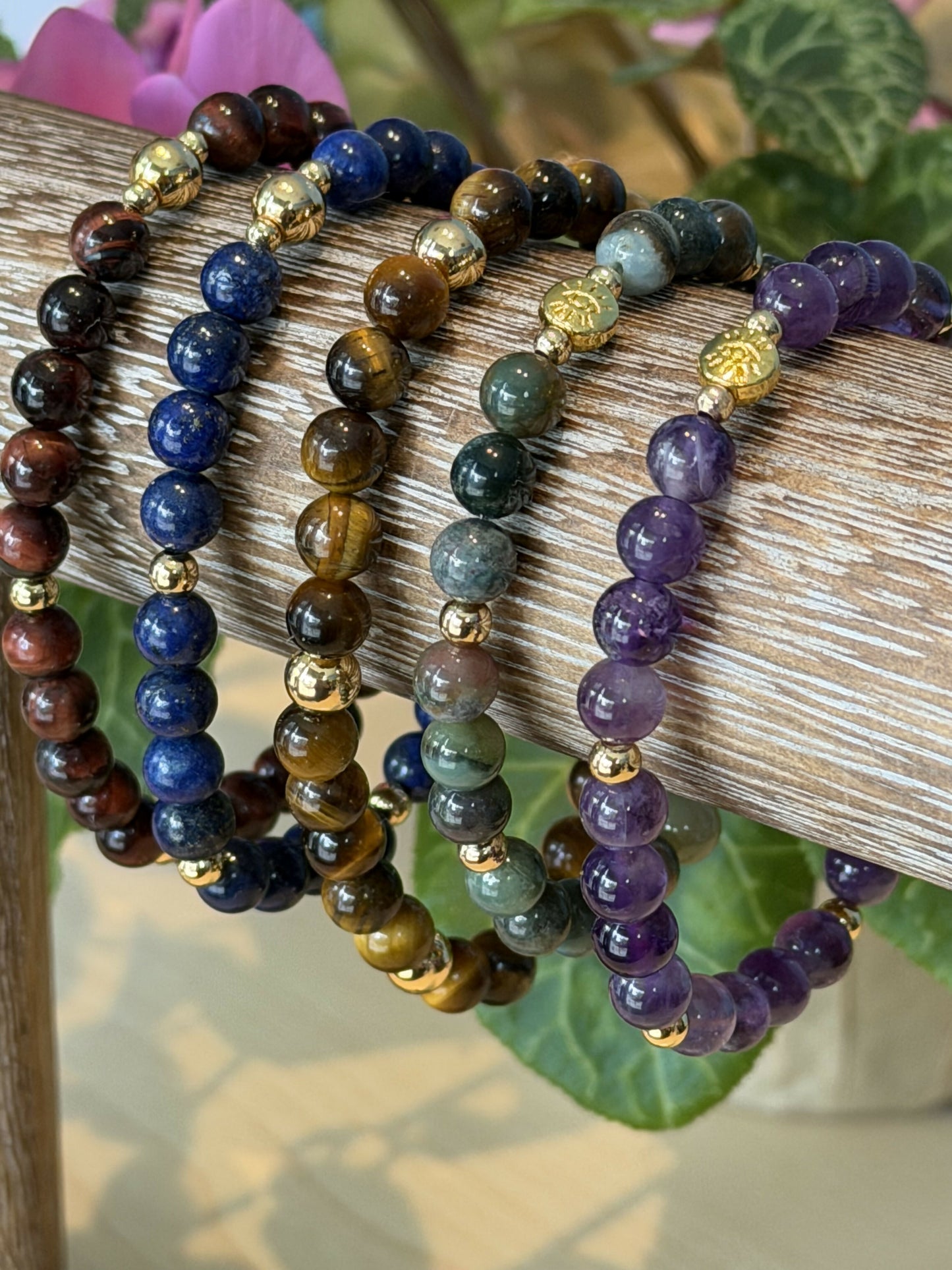 Stoned Collection | Semi-Precious Stone Bracelets | 6mm
