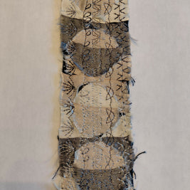 Grey circles ribbon bookmark