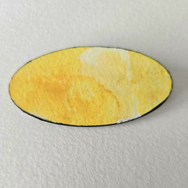 Oval handpainted pins