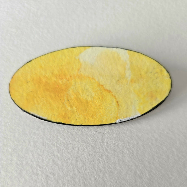 Oval handpainted pins