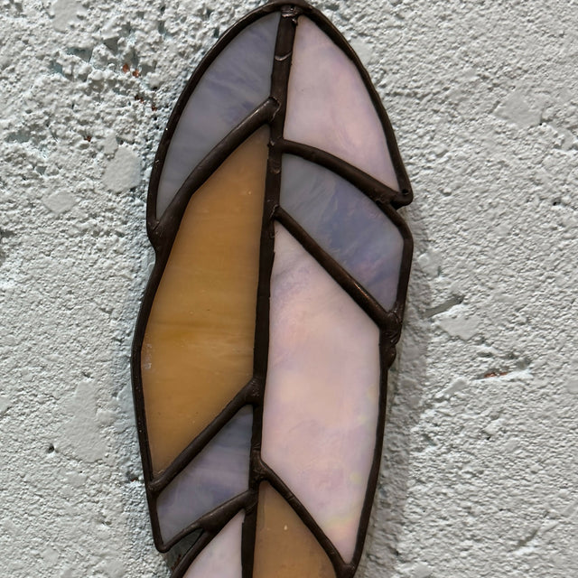 Stained glass feather