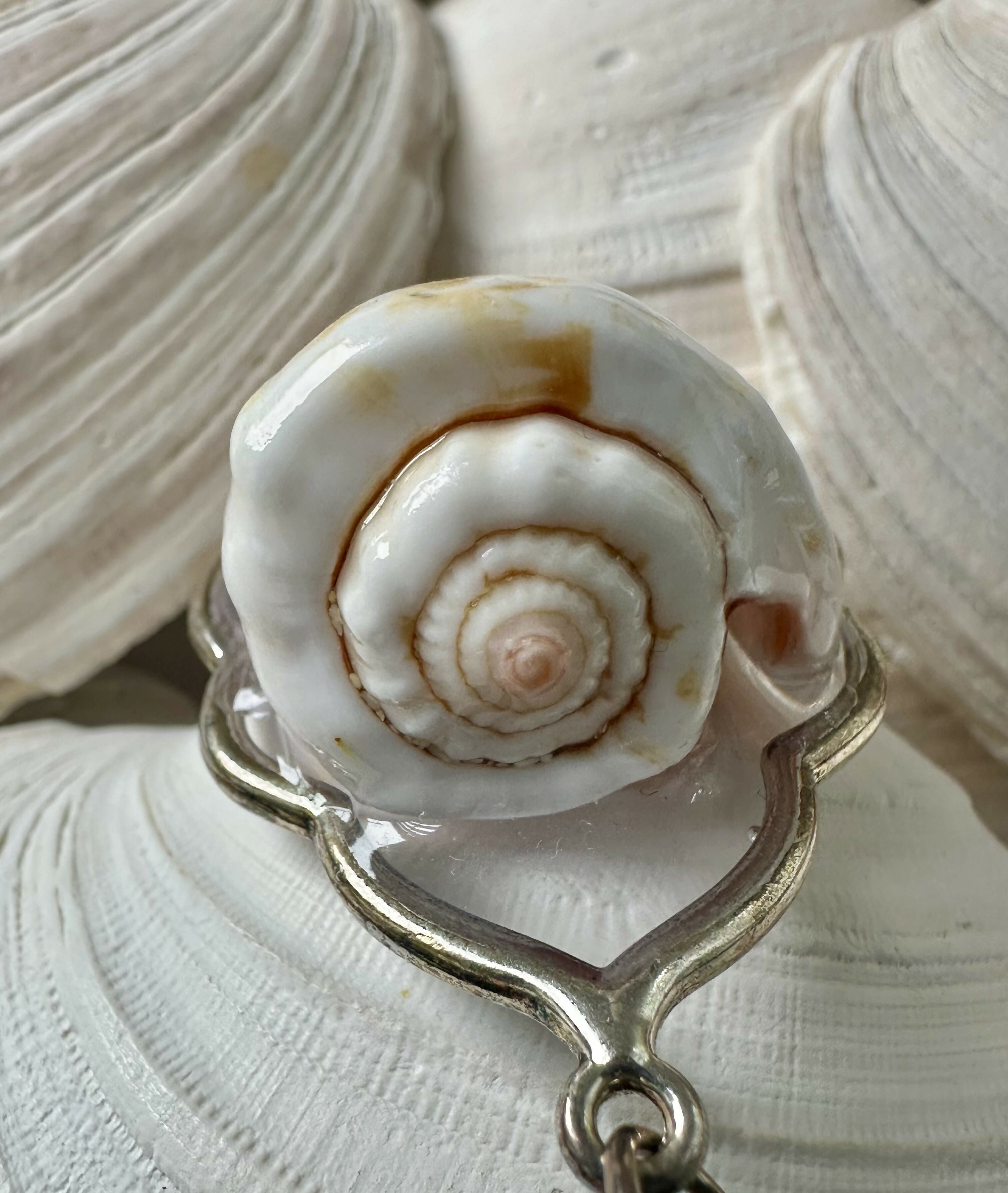 Strawberry Conch Shell Pendant Necklace