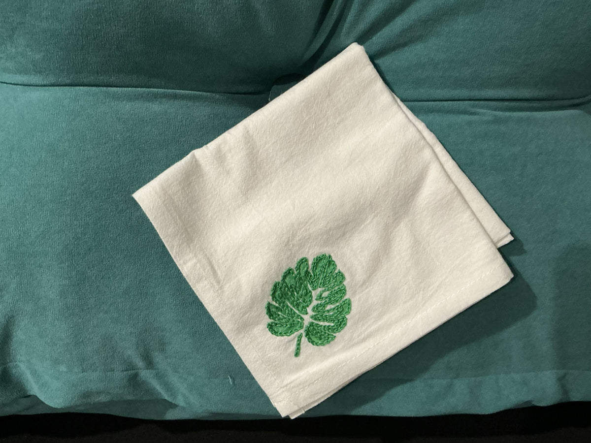 Monstera, large kitchen towel