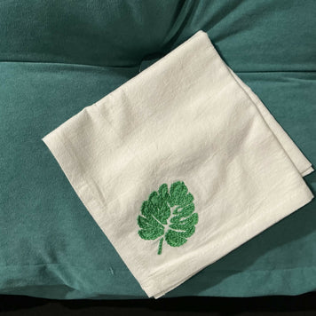 Monstera, large kitchen towel