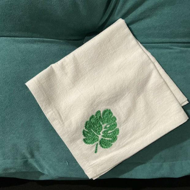 Monstera, large kitchen towel