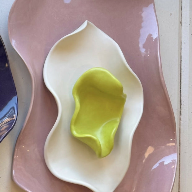 XL - wavy ceramic tray
