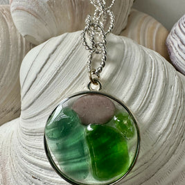Sea Glass Pendant Necklace