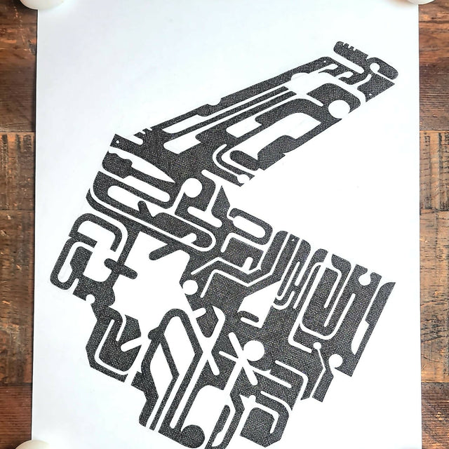 "Hypergeometry" - ink drawing