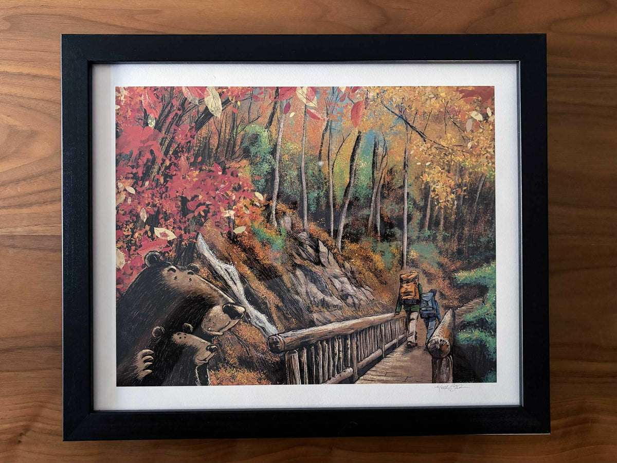 "Bear in Mind" 17.5 x 14.5 Framed