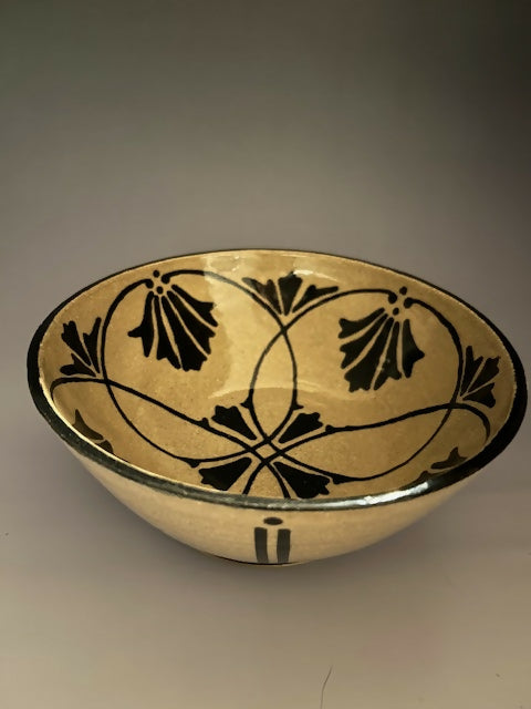 bowls - black design - side view