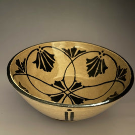 bowls - black design - side view