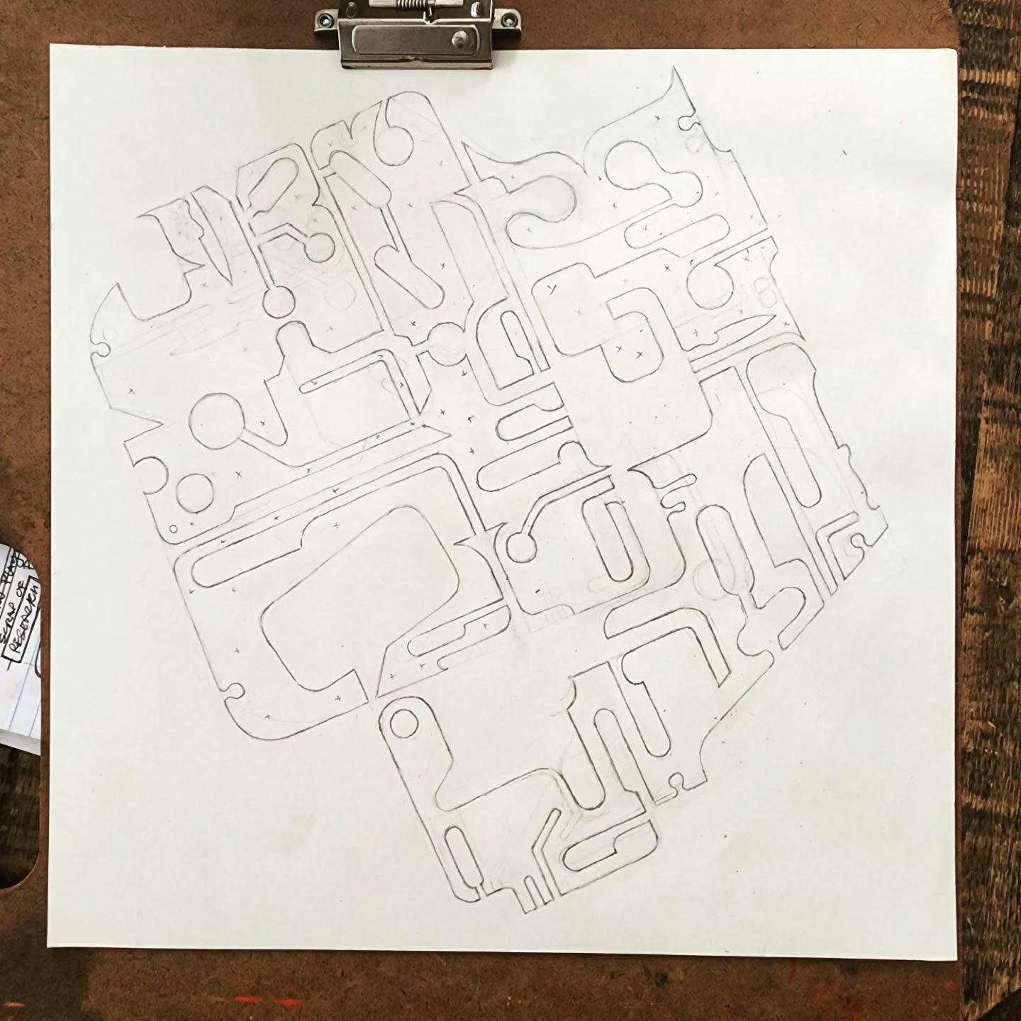 "Invalid Reference" - ink drawing