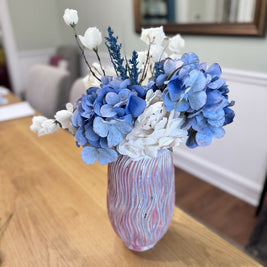 Tall Wavy Ceramic Vase