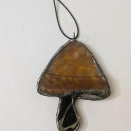 Recycled Stained Glass Mushroom