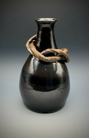 Branch Vase in Glossy Black