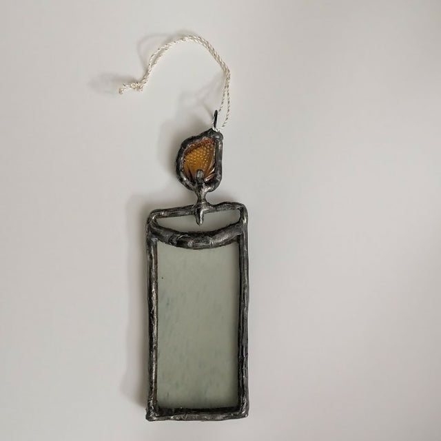Recycled Stained Glass Candle