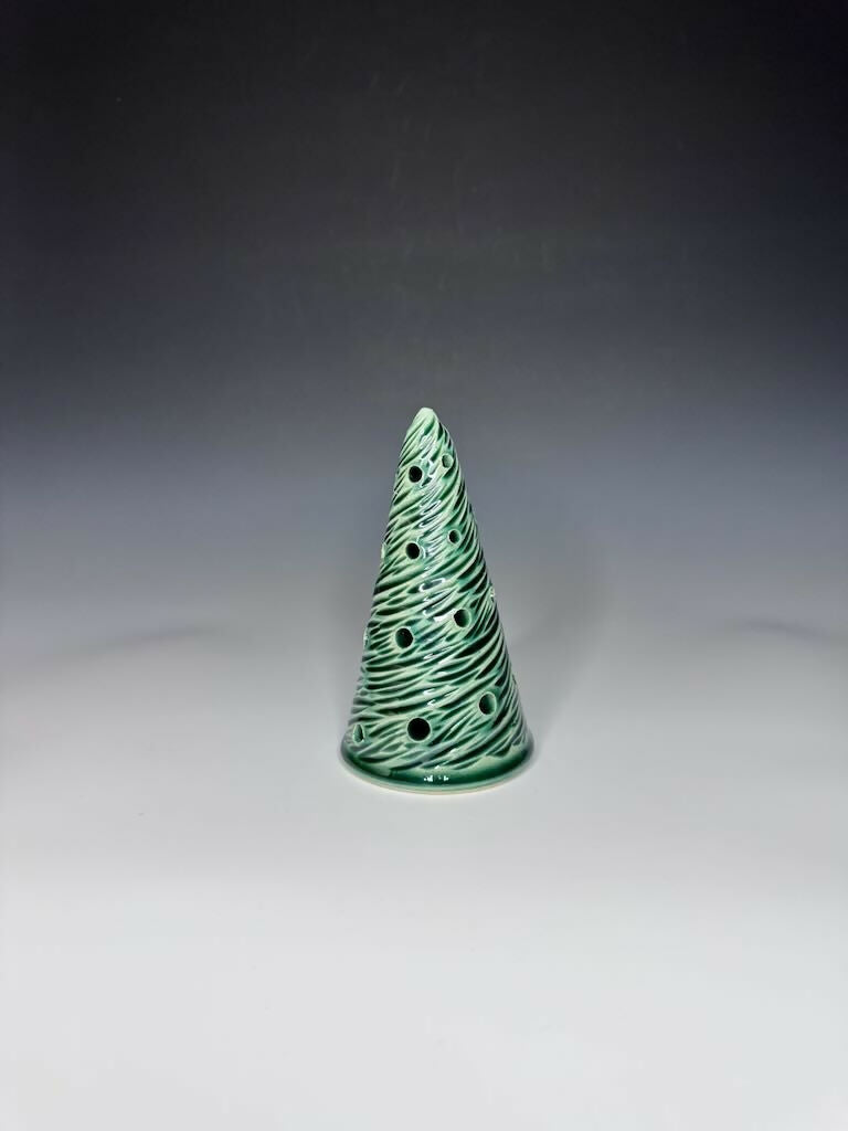 Green Xmas Tree Luminary 5