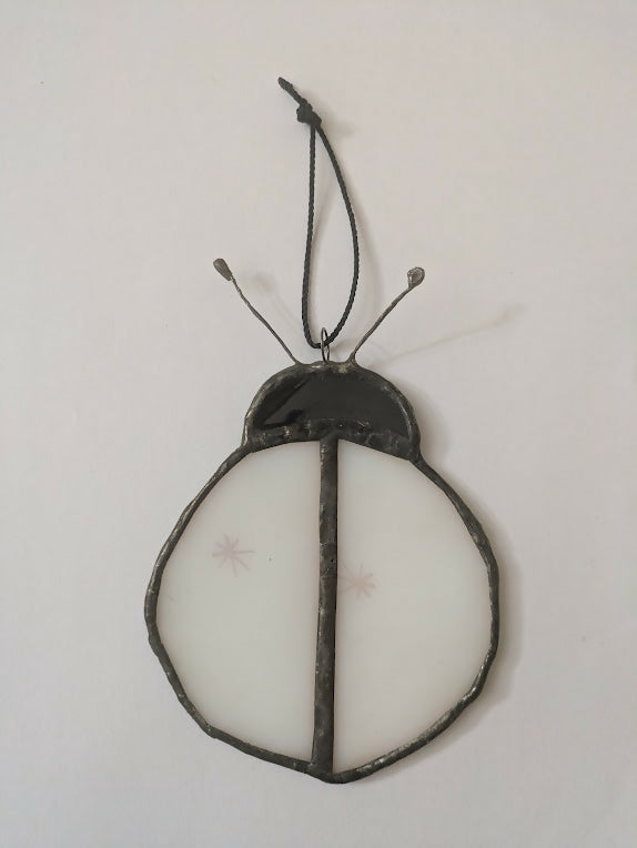 Recycled Stained Glass Bug