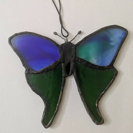 Recycled Stained Glass Moth