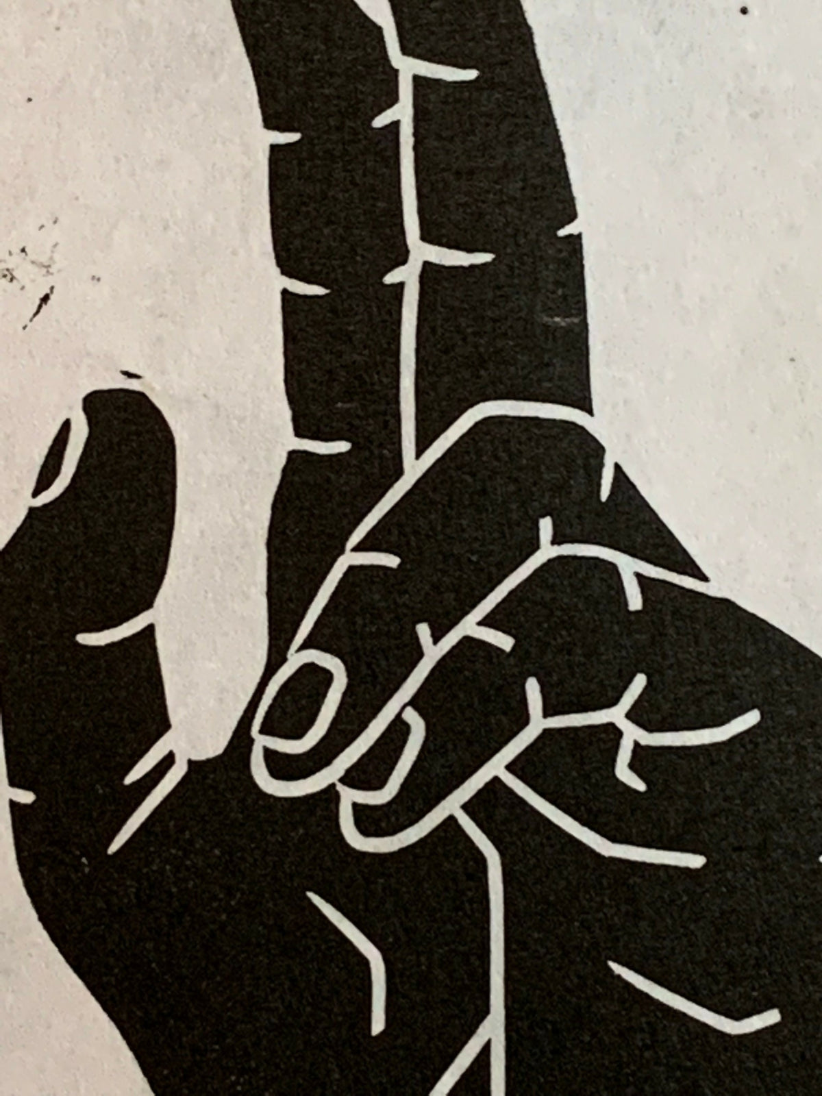 Hand of Benediction | Linocut Print | Wall Art