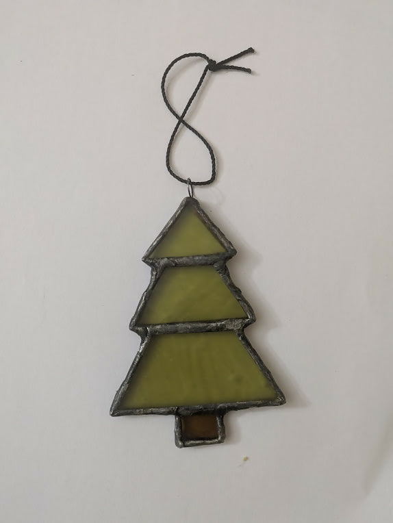 Recycled Stained Glass Tree