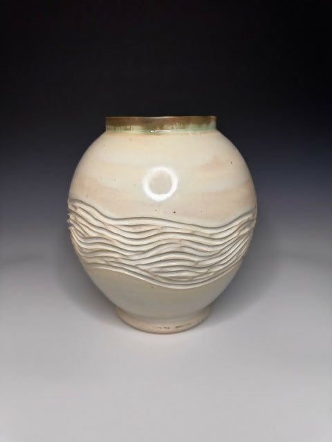 Ceramic Moon Jar Vase