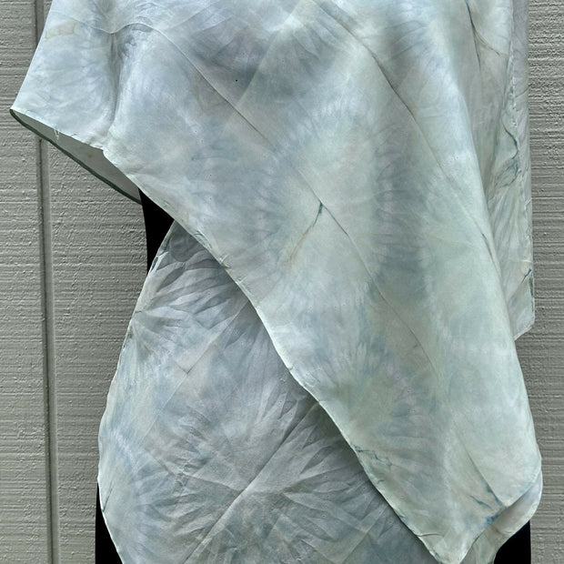 Fresh Indigo Scarf, Nui Shibori