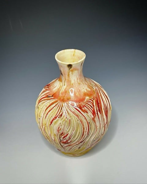 Textured Ceramic Bud Vase