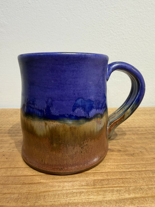 Coffee Mug Copper and Purple