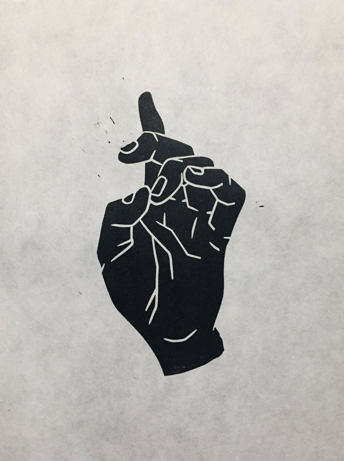 IC XC | Iconography Hand | Linocut Print | Wall Art