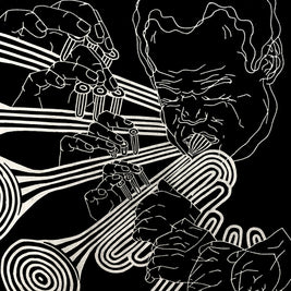 Miles Davis, 1969 | Jazz Trumpet | Linocut Print | Wall Art