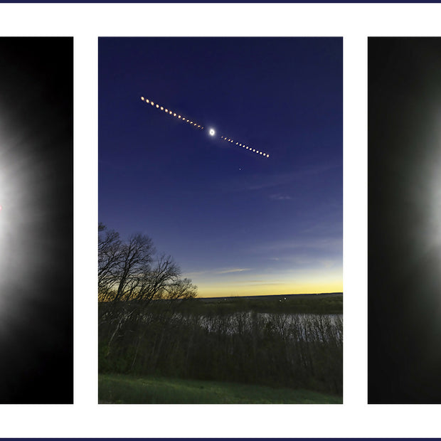 Solar Eclipse 2024 - Three Views