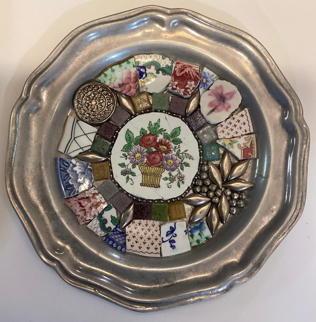 Small Flower-basket Plate