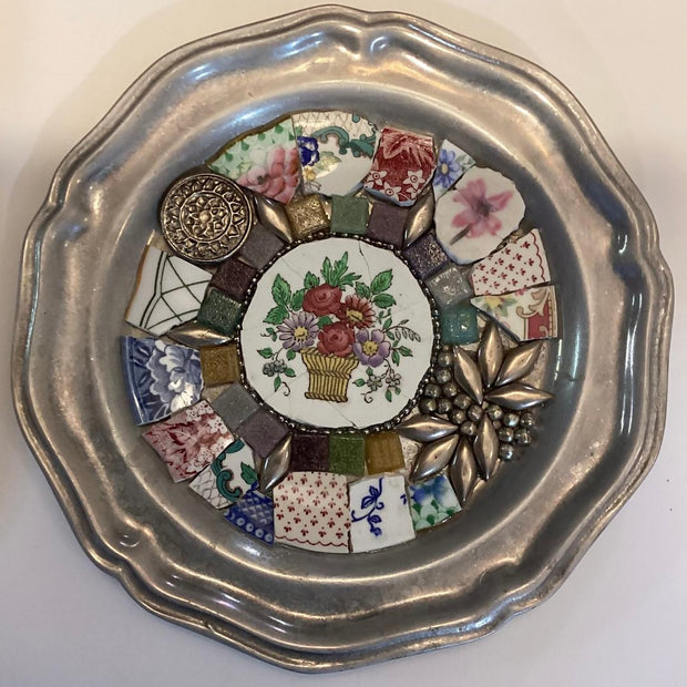 Small Flower-basket Plate