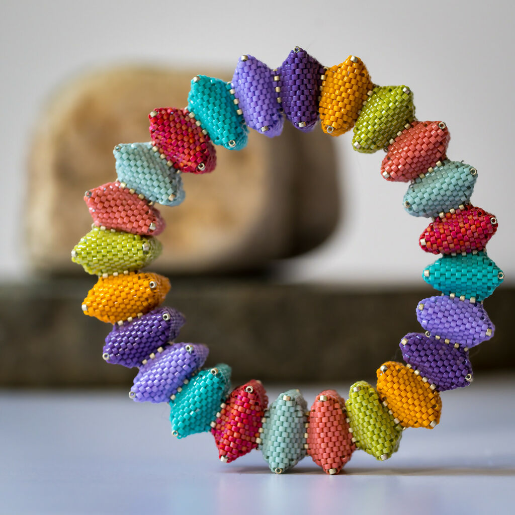Candy Square Puff Bracelet