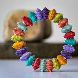 Candy Square Puff Bracelet