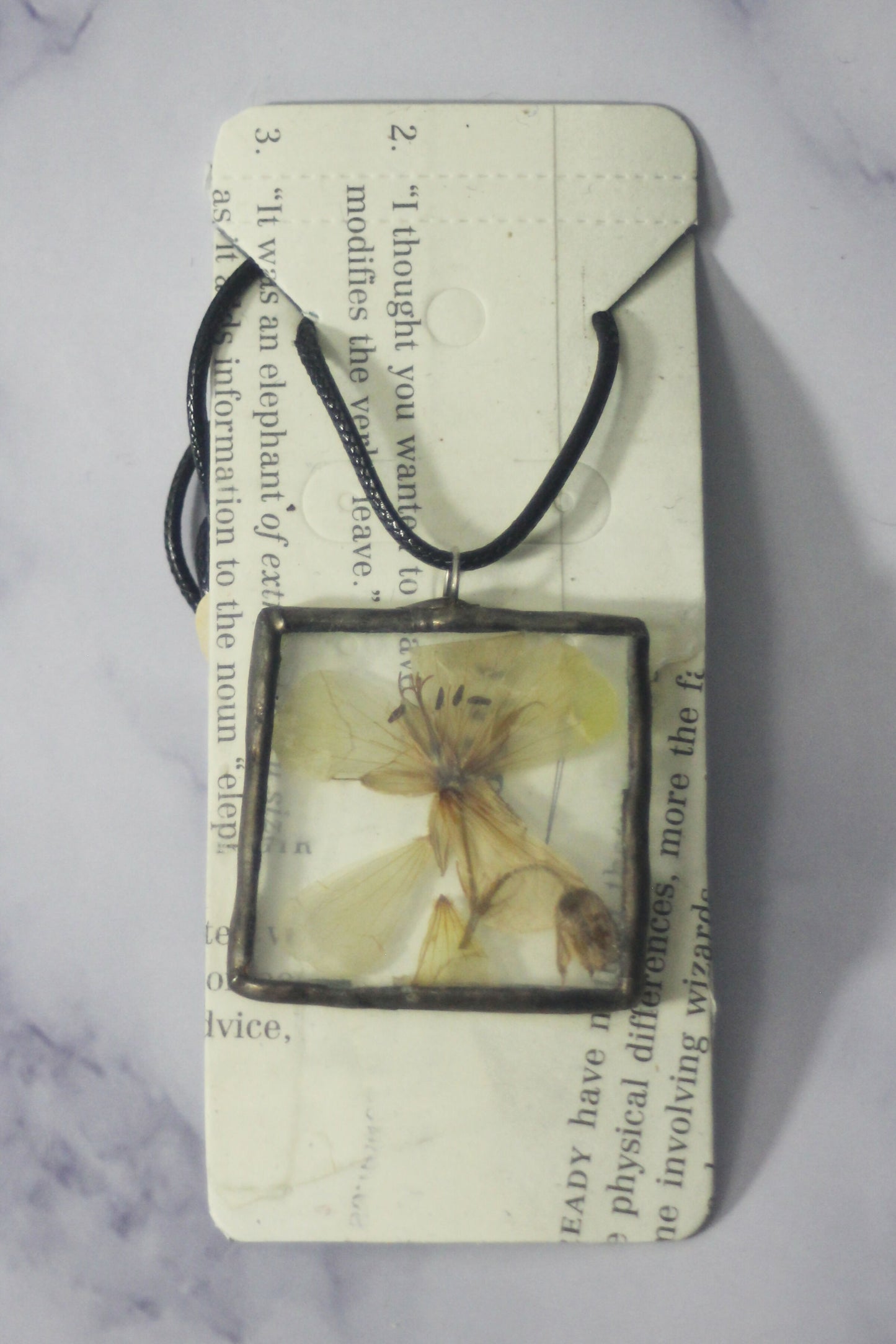 Recycled Stained Glass Necklace