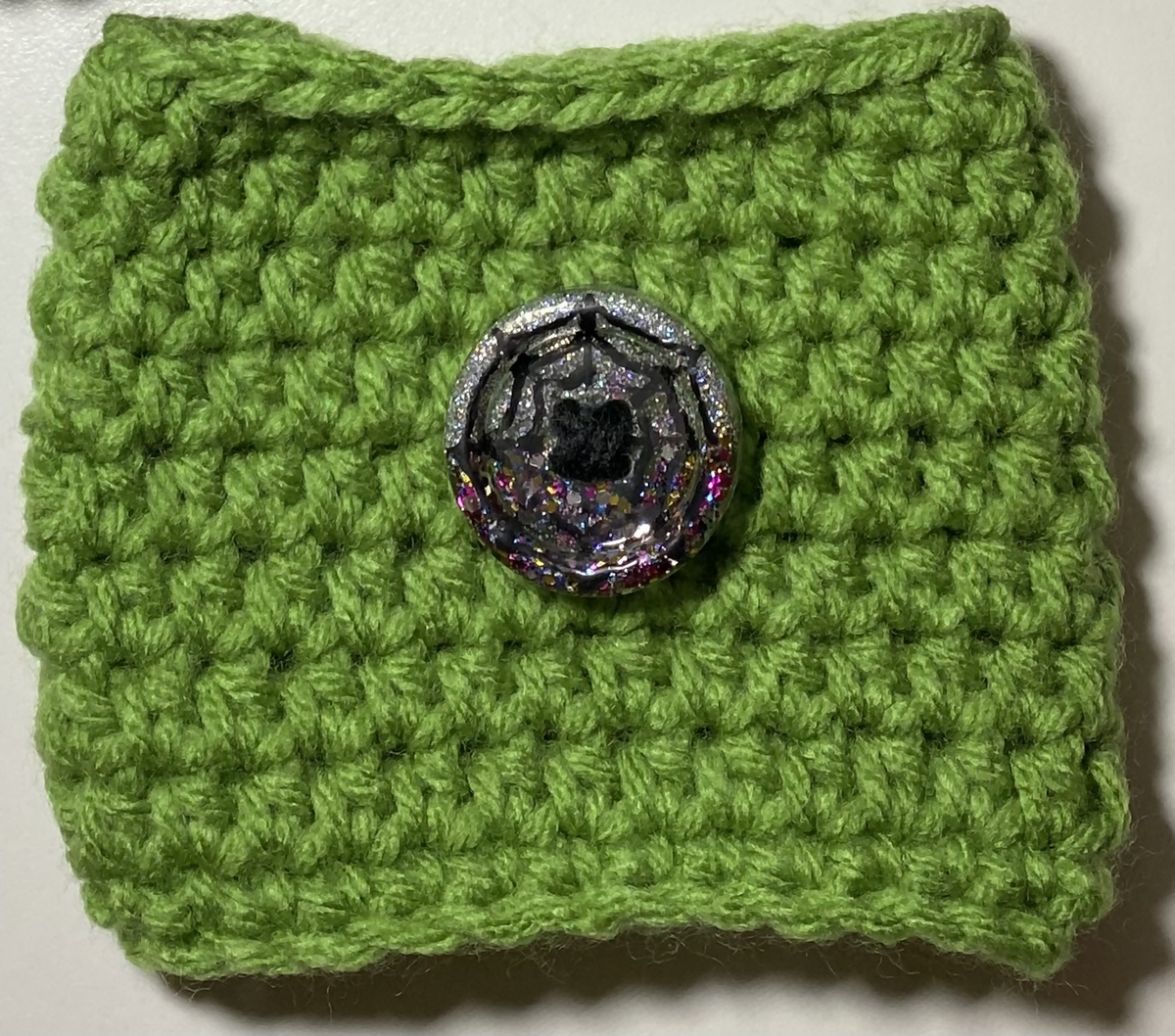 Coffee Cozy - Spider Web Button