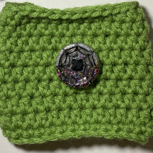 Coffee Cozy - Spider Web Button