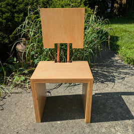 Minimalist Birch Plywood Chair (7_24) - 2
